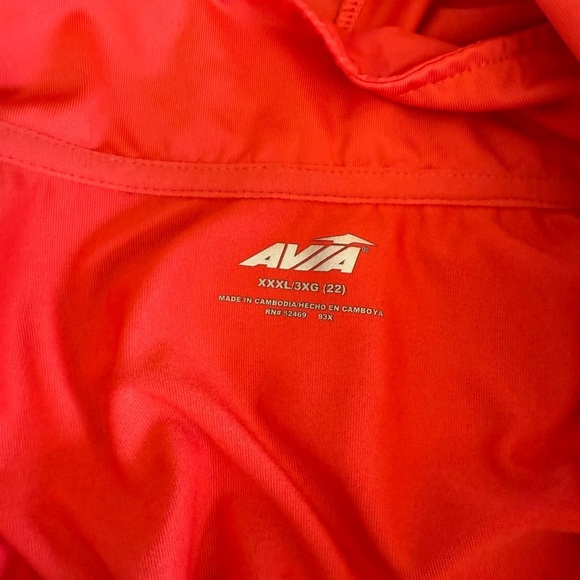 Avia semi-cropped running jacket- 3x- deep, burnt orange - Picture 6 of 6